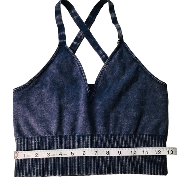 Free People - Good Karma Cropped Top in Deep Navy M/L - Picture 10 of 16